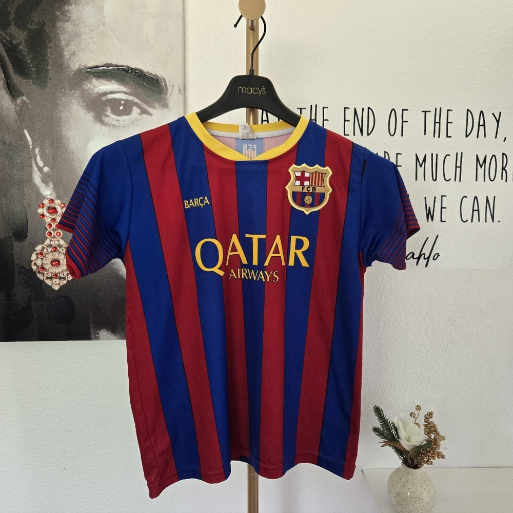 FC Barcelona Messi #10 Unicef Jersey Kids Size Large (10)